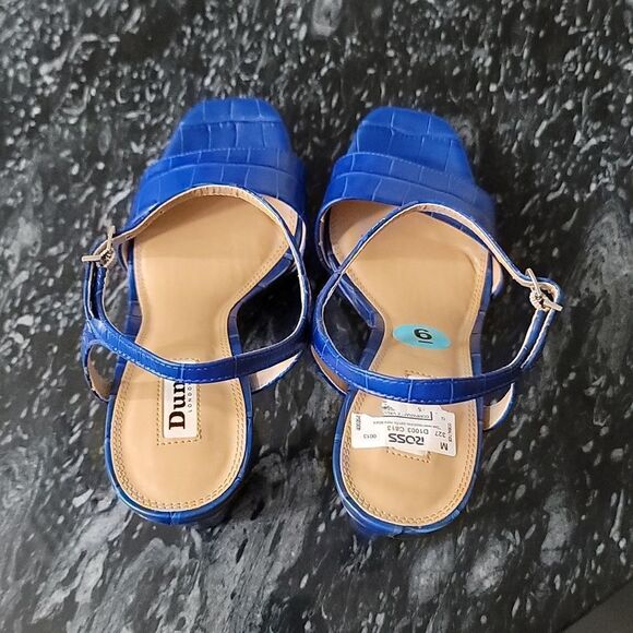 NEW DUNE LONDON MATCHES CROCODILE EMBOSSED LEATHER PLATFORM SANDAL - Picture 6 of 16